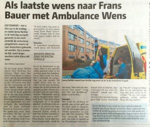 Ambulance wens